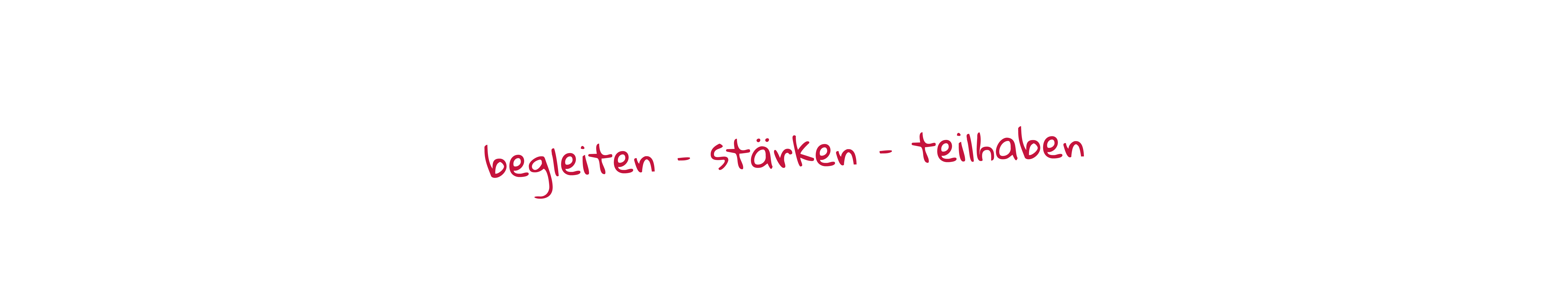 begleiten, stärken, teilhaben
