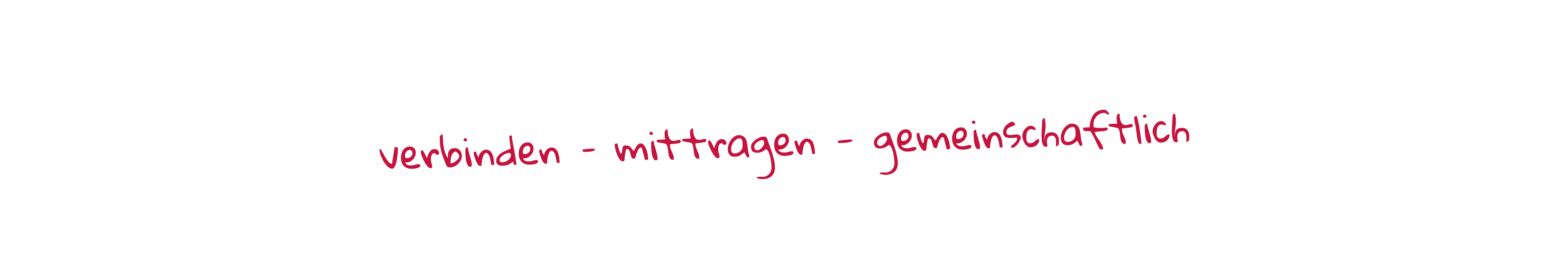 verbinden, mittragen, gemeinschaftlich